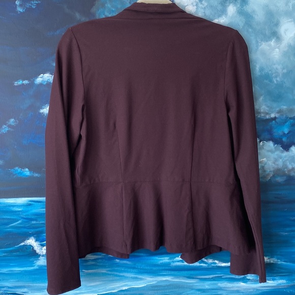 Eileen Fisher Cassis Stretch Crepe Jacket - Picture 3 of 5